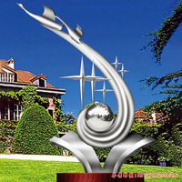 校园希望之星不锈钢文化雕塑