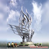 校园与时俱进不锈钢文化雕塑