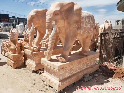 大象动物石雕 (54)