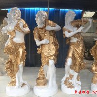 玻璃钢四季女神雕塑