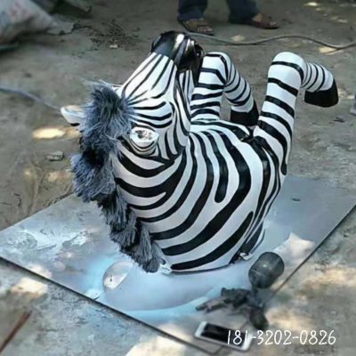 玻璃钢斑马雕塑_副本