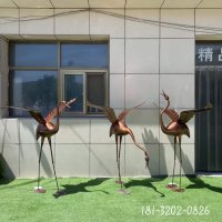 仙鹤动物仿真铜雕