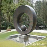小区圆环景观铜雕