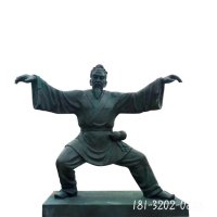 太极民俗人物铜雕