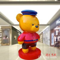 卡通玻璃钢动物熊