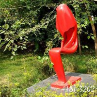 园林抽象不锈钢人物