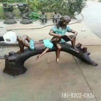 校园背诵人物铜雕