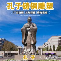 铸铜大型孔子铜雕