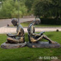 看书铜雕人物雕塑