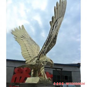 不锈钢雄鹰动物雕塑