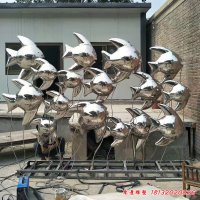 镜面不锈钢鱼雕塑