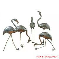 不锈钢抽象仙鹤