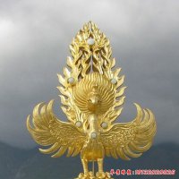 不锈钢金凤凰雕塑