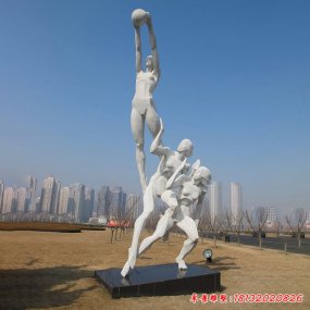 不锈钢运动人物雕塑
