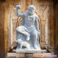 石雕人物十八罗汉像