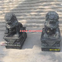 仿古铜雕狮子