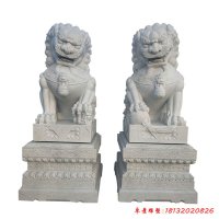 古代狮子的雕塑