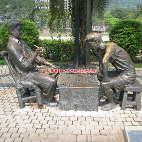 城市人铸铜雕塑