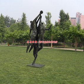 抽象锻铜雕塑