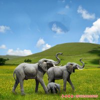 玻璃钢仿真大象