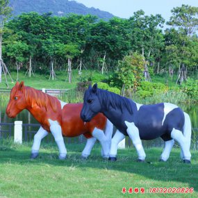 玻璃钢雕塑仿真马