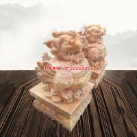 石雕貔貅一对
