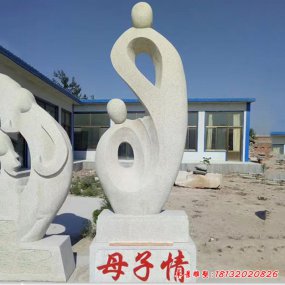 抽象人头像雕塑