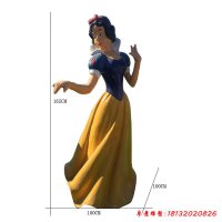 白雪公主卡通塑像