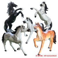 动物马玻璃钢雕塑