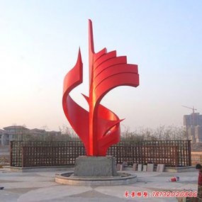 不锈钢一帆风顺雕塑