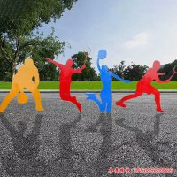 轻舞飞扬不锈钢剪影人物雕塑